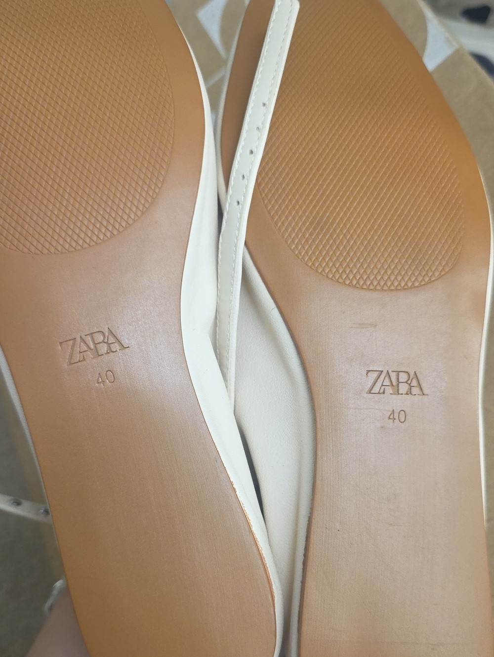 Sz 8, 9 Zara Studded Ankle Strap Ballet Flats New - Picture 9 of 10